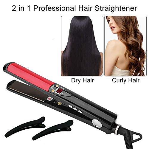 Mini Hair Straighteners Adjustable Temperature Flat Titanium Heating Plate Salon Style Tool for Instant Hair Styling for Straight Hair and Curly Hair Red Black UK reviews Mini Hair Straighteners Adjustable Temperature Flat Titanium Heating Plate Salon Style Tool for Instant Hair Styling for Straight Hair and Curly Hair Red Black UK