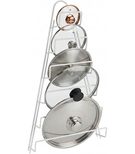 Organisateur De Couvercles De Casseroles 6 Pièces - Support Mural Cuisine