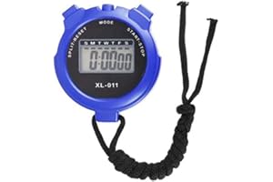 EWAYZ Sport Stopwatch Timer, Multi-Function Digital Handheld Sports Stopwatch Visual Timer Alarm Counter Pure Waterproof Display Referee Kit for Coaches Swimming Running Sports Training (BLUE)