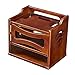 Produktbild Lagerregal ZHIRONG Massivholz WiFi Router Regal/TV Set-Top Aufbewahrungsbox Wasserdichte Telefon Wandbehang Router Dekorative Box 33 * 22,5 * 29 cm (Farbe : Brown)