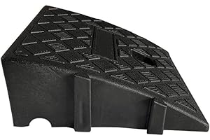 COUOI Heavy Duty PVC Plastic Kerb Ramp, Lightweight Drive Ramp - For Car, Vehicle, Driveway