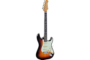 EKO GUITARS - S-300V VINTAGE SUNBURST, Chitarra Elettrica S-300V Vintage, Colore Sunburst