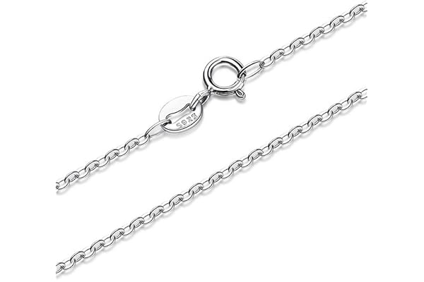 Sterling Silver 1,1 mm pansarkedja 18 tum