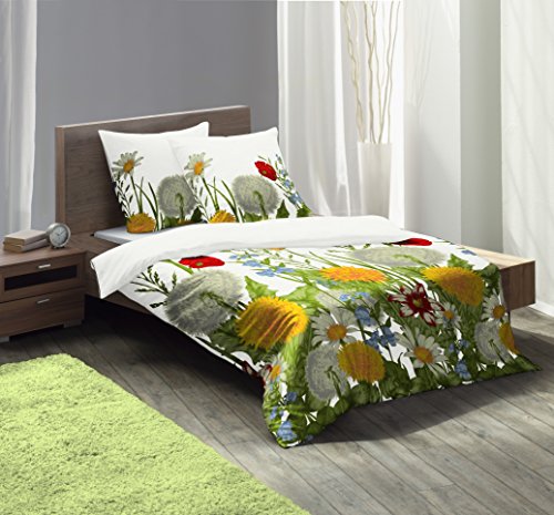 fleuresse 113018 Fb. 9 Mako-Satin-Bettwäsche, 155 x 220 cm, bunt - 2