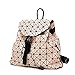 Produktbild Rucksack Lack Japanisch Handtaschen Glänzend Rhombus Nähen Rubiks Cube Falten Reisen Großen Rucksack,Pink-OneSize