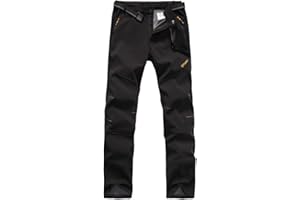 Gitvienar zimowe, outdoorowe, grube, polarowe, ciepłe spodnie męskie, wodoodporne, na kemping, do wspinaczki turystycznej, miękkie spodnie Soft Shell.