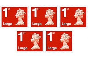 5 x Large Letter 1st Class First Class Stamps Royal Mail Post Office