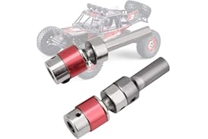 Drfeify 2 sztuki metalowy przedni wał napędowy, przedni wał napędowy samochodu RC Upgrade części i akcesoria do FY-01/02/03/04/05/06/07