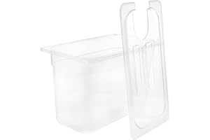 Luxshiny Conteneur De Cuisson Sous Vide 6L Transparent Avec Structure Perforée Pour Bain- À Basse Température Et Rangement Pratique