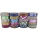Produktbild 20 Rollen von dekorativem Washi-Klebeband von Curtzy- bunt Glitzer Regenbogen für Handarbeits-Projekte DIY Basteln Scrapbooking & Geschenkverpackung - große Auswahl an schönen Mustern & Designs