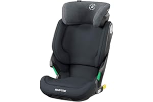 Maxi-Cosi Kore i-Size Fotelik samochodowy, 3,5–12 lat, 100–150 cm, ISOFIX Fotelik dla dziecka, Regulacja wysokości/szerokości, System ochrony bocznej Plus, Szybkie i łatwe zapięcie, Authentic Graphite
