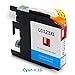 Produktbild JETSIR Replacement for Brother LC123 Ink Cartridges Compatible with Brother MFC-J245 MFC-J470DW MFC-J650DW MFC-J870DW MFC-J4410DW MFC-J4510DW MFC-J4610DW MFC-J4710DW MFC-J6520DW, Cyan × 16
