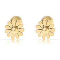 Made By Nami Edelstahl Ohrstecker Gold – Mit Kleiner Kugel, Wasserfest, Handgefertigt, Geschenk Für Frauen