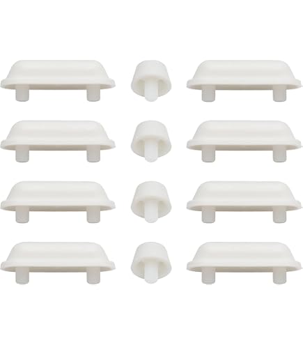 4 Paracolpi Per Sedile WC - Gommini Copriwater Altezza 12 Mm, Per Legno E Poliestere
