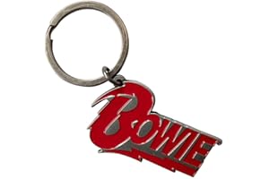 Rock Off officially licensed products David Bowie Classic Logo Keyring Keychain One Size