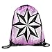 Produktbild DHNKW Drawstring Gym Backpack Bag Star Grunge Violet Frame Waterproof Bunch Backpack for Men and Women