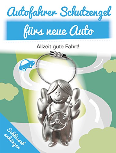 Autofahrer Schutzengel fürs neue Auto - SCHLÜSSELANHÄNGER - Sie können bei diesem Artikel WUNSCHFARBE der GESCHENKEKARTE (blau, orange od. rosa) auswählen sowie auch TEXTÄNDERUNGEN anstatt des Vorgegebene Textes an uns mitteilen, wir Drucken ihre Textwünsche mit ein!