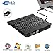 Produktbild Externes DVD Laufwerk USB 3.0, Tragbar Ultradünn USB C CD/DVD RW Brenner für Laptops und Desktops, Notebook, kompatibel mit Windows XP/ Win7/ Win8/ Win10/ Win Vista, Linx, Mac OS System