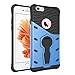 Produktbild Schutzhülle für iphone 6S (4.7 Zoll), Blau Hybrid Handy Schutzhülle Tasche Dual Layer aus Hart PC und Silikon Armor Case Ständer Schale Tasche für Apple iphone 6 / 6S 4.7'' Smartphone