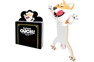 TAIMEIMAO Marque-pages animaux de dessin animé 3D, animal de marque-page, marque-pages enfants, marque-pages magnétiques, cadeau de marque-pages animal beau dessin animé stéréo 3D (A) (chien)