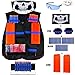 Produktbild Elite Tactical Vest Kit for Nerf N-strike Elite Series,40-Dart Refill Pack,seamless skull face mask by VOROSY