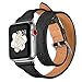 Produktbild Apple Watch Armband 40mm Leder, Kompatibel Apple Watch Ersatzarmband Uhrenarmbänder (40mm Series 4) in 4 Farben (40mm, Schwarz)