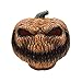 Produktbild TankMR Halloween Kürbis Flammenlose LED Laterne Lampe Teelicht, Realistische Helle Flackernde Birne Batteriebetrieben, Halloween Dekor Orange Schwarz