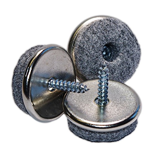 peha® Filzgleiter / Parkettgleiter zum Schrauben Ø 24 mm (20 Stück)