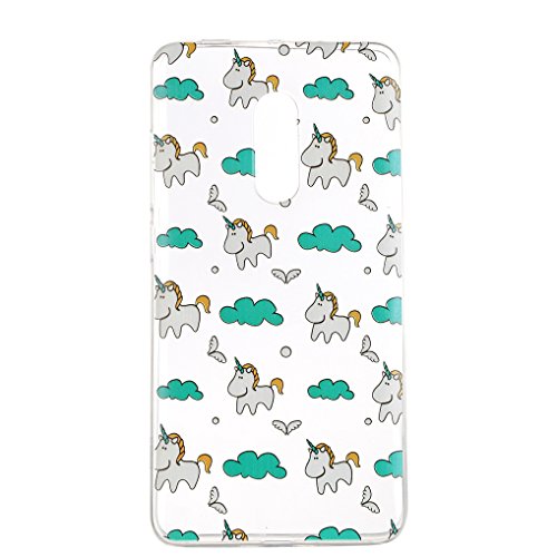 Yidaxing Funda XiaoMi RedMi Note 4  Carcasa de Silicona Transparente Funda TPU Gel Carcasa Ultra Delgado Suave Funda Protectora Ligera Carcasa Blanda Flexible Caja Anti Rasgu  os Anti Choque con dise  o   nico -Unicornio