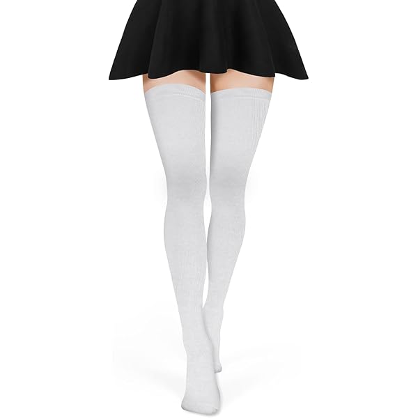 Chaussettes Montantes Rayées Au-dessus Du Genou Chaussettes