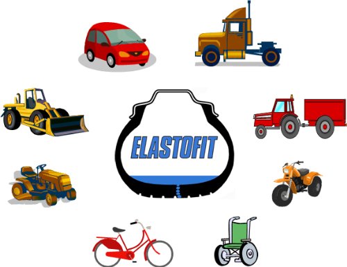 ELASTOFIT Professionell Reifendichtmittel 1000 ml Flasche Ventilausdreher Handschuhe - 2