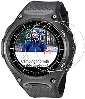 (2 Pack) Screen Protector for CASIO WSD-F10,9H Hardness Tempered Glass Screen Protector for CASIO Smart Watch WSD-F10 with Anti-fingerprint Bubble-Free Crystal Clear