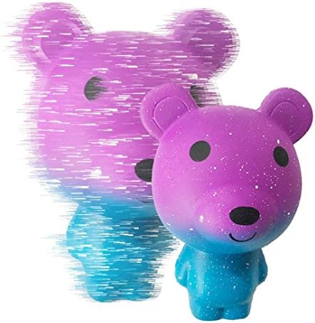 Newest 2018 Jumbo Squishies, Slow Rising Galaxy Happy Bear Cartoon Animal Scented Soft Squeeze Squishys Toys For Boys Girls Gifts By GreatestPAK