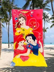 Dream Shades 24x7 Cotton Cartoon Printed Bath Towel 350 GSM 63x121 cm Towel for Kids Boy/Girls (Design-3)
