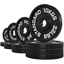 ATLETICA Iron Plates Set 205kg - Gusseisen Gewichte Für Home Gym & Krafttraining