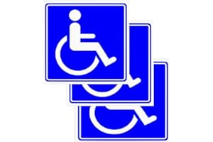 PAGAMADU Lot de 3 autocollants de voiture handicapés homologués pour voitures, camionnettes, camions et autres