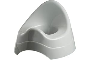 BUYONLINEFORBABY Baby Kids Toddler Plastic Potty Toilet Seat Chair Trainer Training Seat Boys Girls Classic (Grey)