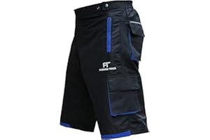 FT FASHION TRACK Fashion Track MTB Shorts - Inner Padded, Baggy, Breathable Mens Mountain Bike Shorts - 6 Pockets Cycle Shorts for Cycling, Running, Hiking and Outdoor Lifestyle
