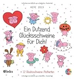 Image de Blinies: Ein Dutzend Glücksschweine für Dich! 2013 Postkartenkalender
