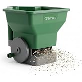 3L Manual Lawn Spreader & Gritter | Dual-Use for Grass Seed, Fertiliser, Weed and Feed & Winter Salt | Rotary Hand-Powered fo