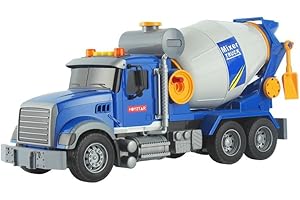 XUEXUE Multifunktionaler großer Betonmischer-Spielzeug-LKW für Jungen im Alter von 3-9 Jahren - Kinder-Truck-Spielzeug mit Licht und Sound - Perfektes Weihnachts- und Geburtstagsgeschenk