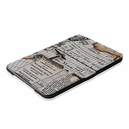Tolino Vision 1 / 2 / 3 / 4 HD und Tolino Shine 2 HD Hülle – Fintie Ultradünne Smart Shell Case Schutzhülle Tasche Etui mit Ruhemodus und Magnetverschluss für Tolino Vision 4 HD / Vision 3 HD / Vision 2 / Vision 1 / Shine 2 HD eReader, Landkarte Design - 8