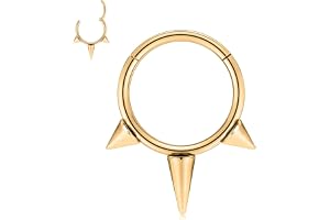 PEAKLINK 16 g upphängd septum klicker ring näsring kirurgiskt stål daith örhängen tragus piercing smycken små ringörhängen