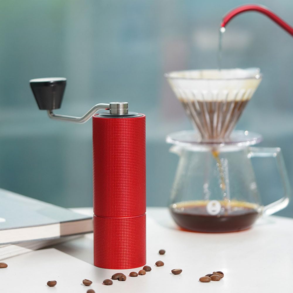 Timemore C3 Coffee Grinder Review: Limited Edition Red Grinder with Newly Developed S2C660 Mortar Blade, Aluminum Body, and 36 Level Adjustment