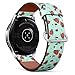 Produktbild Art-Strap Kompatibel mit für Samsung Galaxy Watch (46MM) - Leder-Armband Uhrenarmband Ersatzarmbänder mit Schnellverschluss (Wassermelone hell)