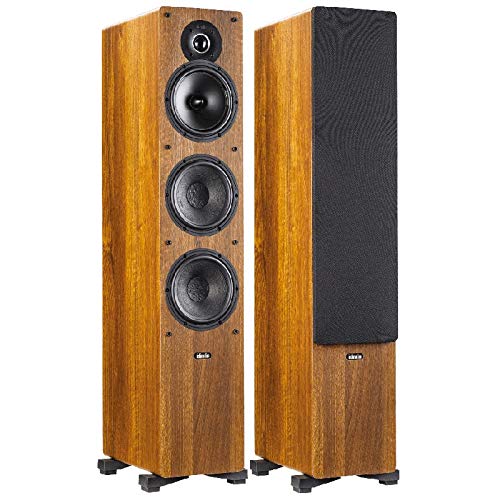 Indiana Line Tesi 661 L Colore Noce Coppia Casse Pavimento 30-160W 3 vie Bass Reflex