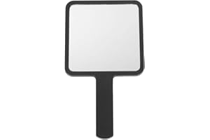 FRCOLOR Hand Mirror, Handheld Cosmetic Mirror with Handle Hairdressers Handheld Mirror Portable Vanity Mirror for Salon Travel Home