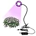 Produktbild BeiLan 10W LED wachsen helle Klipp-Betriebs-Lampe mit flexibler Bendable Haltewinkel Rot/Blau Justierbare Beleuchtung 8 Modi Dimmable wachsende Lichter für Innenanlagen Hydroponic Garten-Gewächshaus