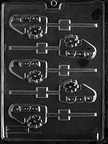 No. 1 DAD Sheet Plastic Chocolate Lollipop Mould 5 on 1