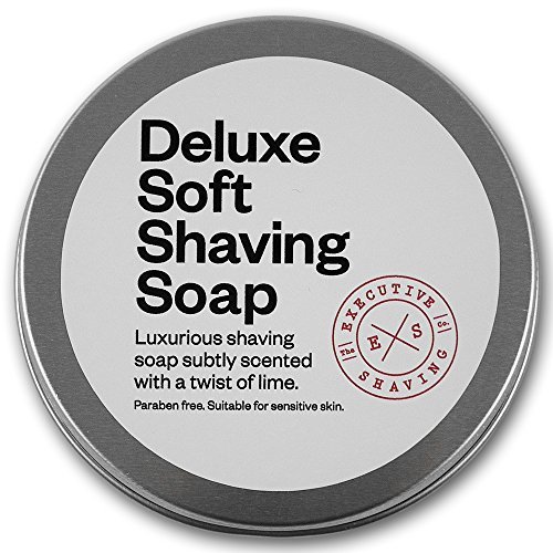 Executive Shaving Deluxe Soft Shaving Soap Lime Scented 100g Tin